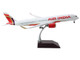 Airbus A350 900 Commercial Aircraft with Flaps Down Air India VT JRH White with Striped Tail Gemini 200 Series 1/200 Diecast Model Airplane GeminiJets G2AIC1290F