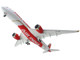 Airbus A350 900 Commercial Aircraft with Flaps Down Air India VT JRH White with Striped Tail Gemini 200 Series 1/200 Diecast Model Airplane GeminiJets G2AIC1290F