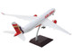 Airbus A350 900 Commercial Aircraft with Flaps Down Air India VT JRH White with Striped Tail Gemini 200 Series 1/200 Diecast Model Airplane GeminiJets G2AIC1290F