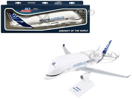 Airbus Beluga XL 4 Commercial Aircraft Airbus Transport International F GXLJ White with Blue Tail Snap Fit 1/200 Plastic Model Skymarks SKR1090