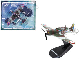 Morane Saulnier MS 406 Fighter Aircraft 3 4 Escadrille GC II 3 Armee de l Air French Air Force 1940 Planes of World War II Series 1/72 Diecast Model Airplane Luppa LCM028