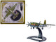 Martin B 26B Marauder Bomber Aircraft QQQQ 556th Bomb Squadron 387th Bomb Group United States Army Air Forces 1943 Planes of World War II Series 1/144 Diecast Model Airplane Luppa LCM040