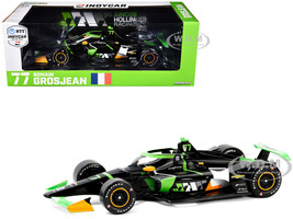 Dallara IndyCar #77 Romain Grosjean DNS Filter Juncos Hollinger Racing NTT IndyCar Series 2024 1/18 Diecast Model Car Greenlight 11242
