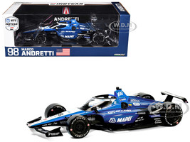Dallara IndyCar #98 Marco Andretti Mapei Andretti Autosport NTT IndyCar Series (2024) 1/18 Diecast Model Car Greenlight 11245