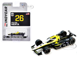 Dallara IndyCar #26 Colton Herta Gainbridge Andretti Autosport NTT IndyCar Series 2024 1/64 Diecast Model Car Greenlight 11590