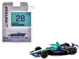 Dallara IndyCar #28 Marcus Ericsson Delaware Life Andretti Autosport NTT IndyCar Series 2024 1/64 Diecast Model Car Greenlight GL11600