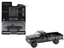 1990 Ford F 150 XL Pickup Truck Black with Gray Sides Black Bandit Series 29 1/64 Diecast Model Car Greenlight 28150E
