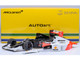 McLaren Honda MP4 6 #1 Ayrton Senna 2nd Place Formula One F1 Japanese GP 1991 with McLaren Logo 1/18 Model Car Autoart 89140