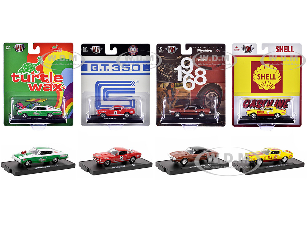 Auto Drivers Set of 4 pieces in Blister Packs Release 110 Limited Edition to 9600 pieces Worldwide 1 64 Diecast Model Cars by M2 Machines