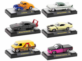 Auto Meets Set of 6 Cars IN DISPLAY CASES Release 78 Limited Edition 1/64 Diecast Model Cars M2 Machines 32600-78
