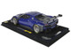 2022 Ferrari 296 GT3 Electric Blue with DISPLAY CASE Limited Edition to 24 pieces Worldwide 1/18 Model Car BBR P18225E