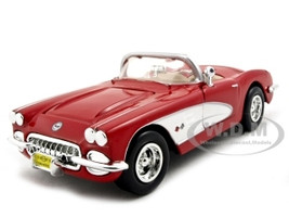 1959 Chevrolet Corvette Red 1/24 Diecast Model Car Motormax 73216