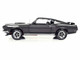 1969 Ford Mustang Dark Gray Metallic with Black Stripes John Wick 2014 Movie Silver Screen Machines Series 1/18 Diecast Model Car Auto World AWSS145