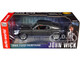 1969 Ford Mustang Dark Gray Metallic with Black Stripes John Wick 2014 Movie Silver Screen Machines Series 1/18 Diecast Model Car Auto World AWSS145