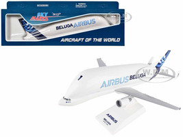 Airbus Beluga 1 Commercial Aircraft Airbus Beluga F GSTA White with Blue Tail Snap Fit 1/200 Plastic Model Skymarks SKR666