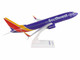 Boeing 737 800 Commercial Aircraft Southwest Airlines Heart One N8642E Blue with Striped Tail Snap Fit 1/130 Plastic Model Skymarks SKR813