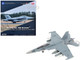 Boeing EA 18G Growler Aircraft VAQ 142 Gray Wolves USS Gerald R Ford 2023 United States Navy Air Power Series 1/72 Diecast Model Hobby Master HA5158
