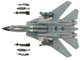 Grumman F 14D Tomcat Fighter Aircraft VF 31 Tomcatters The Last Tomcat Cruise 2006 United States Navy Air Power Series 1/72 Diecast Model Hobby Master HA5253
