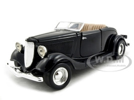 1934 Ford Coupe Convertible Black 1/24 Diecast Model Car Motormax 73218