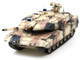 Leopard 2 A7+ Main Battle Tank Desert Camouflage German Army Armor Premium Series 1/72 Diecast Model Panzerkampf 12203PA