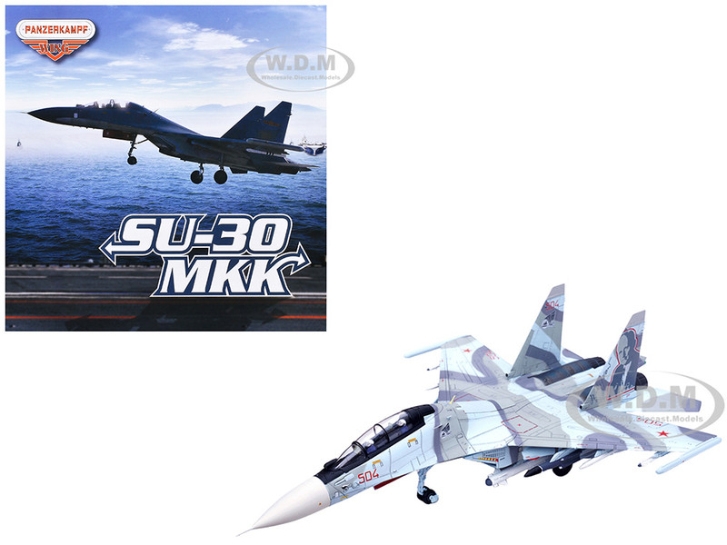 Sukhoi Su 30MKK Flanker G Fighter Aircraft #504 Russian Air Force Wing Series 1/72 Diecast Model Panzerkampf 14645PC