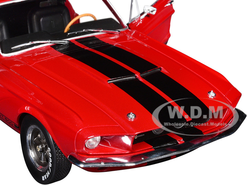 1967 SHELBY GT500 BURGUNDY RED 1/18 DIECAST MODEL CAR BY SOLIDO