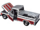 1966 Chevrolet C10 Fleetside Pickup Truck Silver Metallic with Brown Sides American Classics Series 1/24 Diecast Model Car Motormax 73355SIL