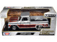 1966 Chevrolet C10 Fleetside Pickup Truck Silver Metallic with Brown Sides American Classics Series 1/24 Diecast Model Car Motormax 73355SIL