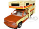 1992 Chevrolet 454 SS Pickup Truck Copper Metallic with Beige Sides with Camper Shell American Classics Series 1/24 Diecast Model Car Motormax 75330-73203COP