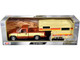 1992 Chevrolet 454 SS Pickup Truck Copper Metallic with Beige Sides with Camper Shell American Classics Series 1/24 Diecast Model Car Motormax 75330-73203COP