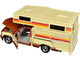 1992 Chevrolet 454 SS Pickup Truck Copper Metallic with Beige Sides with Camper Shell American Classics Series 1/24 Diecast Model Car Motormax 75330-73203COP