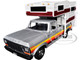1979 Ford F 150 Custom Pickup Truck Silver Metallic with Side Stripes with Camper Shell American Classics Series 1/24 Diecast Model Car Motormax 75330-79346SIL