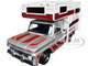 1966 Chevrolet C10 Fleetside Pickup Truck Silver Metallic with Brown Sides with Camper Shell American Classics Series 1/24 Diecast Model Car Motormax 75330-73355SIL