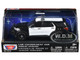 2022 Ford Police Interceptor Utility Black and White Unmarked Law Enforcement and Public Service Series 1/43 Diecast Model Car Motormax 79496BW