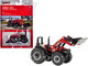 Case IH Farmall 105A Tractor Loader Red Case IH Agriculture Series 1/64 Diecast Model ERTL TOMY 44330