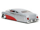 1951 Mercury Silver Metallic and Red with Flame Graphics and Red Interior Bigtime Muscle Series 1/24 Diecast Model Car Jada 35206