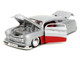1951 Mercury Silver Metallic and Red with Flame Graphics and Red Interior Bigtime Muscle Series 1/24 Diecast Model Car Jada 35206