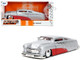 1951 Mercury Silver Metallic and Red with Flame Graphics and Red Interior Bigtime Muscle Series 1/24 Diecast Model Car Jada 35206