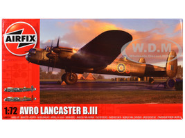Level 3 Model Kit Avro Lancaster B.III Bomber Aircraft with 2 Scheme Options 1/72 Plastic Model Kit Airfix A08013A