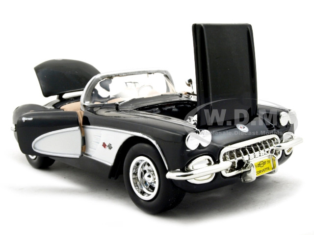 Autoart Crovette 1959 ブラック 1959 Corvette Black Diecast Model Car | Motormax