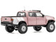 2022 Toyota Tacoma TRD PRO Pickup Truck Pink Metallic with White Stripes and Carbon Hood 1/64 Diecast Model Car GCD KS-060-374