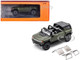 2023 GMC Hummer EV SUV Green Metallic with Black Top 1/64 Diecast Model Car GCD KS-049-359