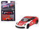 Porsche 911 992 Carrera S Safety Car 2023 IMSA Daytona 24 Hours Red and White with Stripes Limited Edition to 3600 pieces Worldwide 1/64 Diecast Model Car Mini GT MGT00699