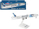 Boeing 777 300 Commercial Aircraft with Landing Gear EgyptAir SU GDL White with Blue Tail Snap Fit 1/200 Plastic Model Skymarks SKR855