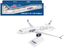 Boeing 737 MAX 8 Commercial Aircraft Arajet HI1026 White with Tail Graphics Snap Fit 1/130 Plastic Model Skymarks SKR1120