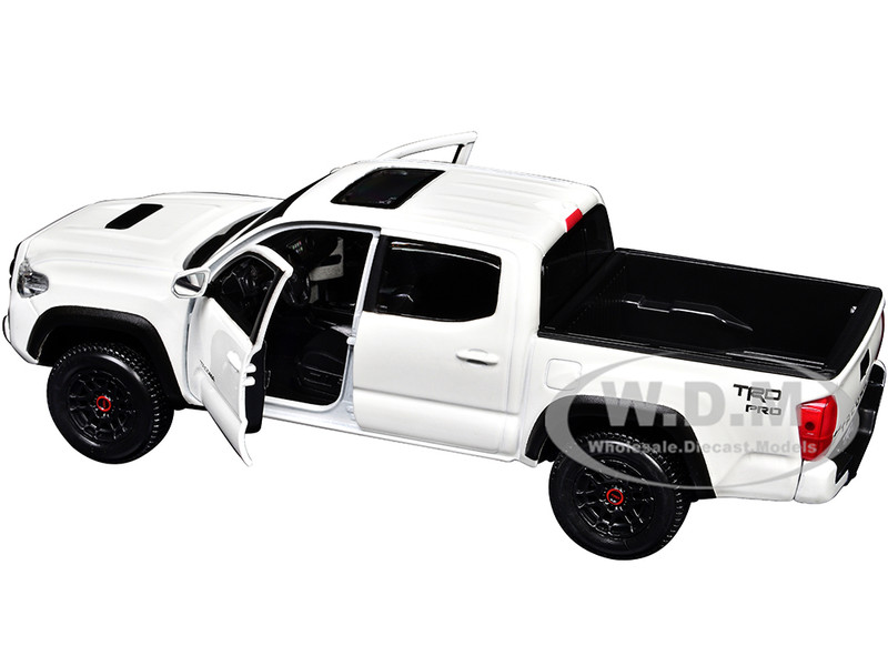 2023 TOYOTA TACOMA TRD PRO PICKUP WHITE 1/27 DIECAST MODEL CAR BY