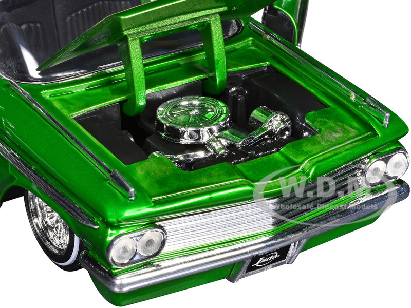 1959 Chevrolet Impala Lowrider Green Metallic with Cream Top and