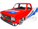 1973 Chevrolet Cheyenne 10 Pickup Truck Red and Blue with White Stripe Bazooka Bubble Gum Limited Edition to 6250 pieces Worldwide 1/24 Diecast Model Car M2 Machines 40300-119B