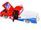 1973 Chevrolet Cheyenne 10 Pickup Truck Red and Blue with White Stripe Bazooka Bubble Gum Limited Edition to 6250 pieces Worldwide 1/24 Diecast Model Car M2 Machines 40300-119B