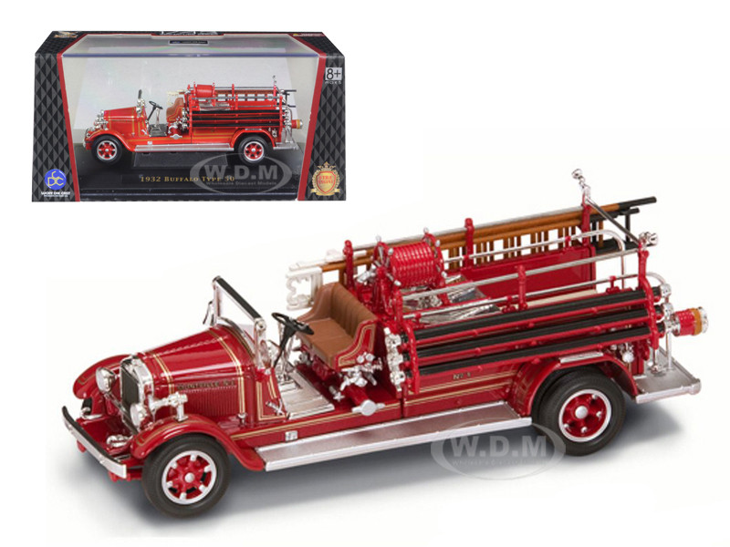 1932 Buffalo Type 50 Fire Engine Red 1/43 Diecast Car Model Road Signature 43005